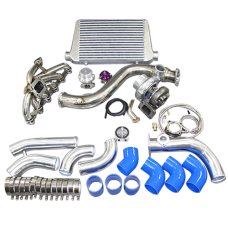 Turbo Intercooler Piping Downpipe Kit For 84-91 BMW E30 325 GT35