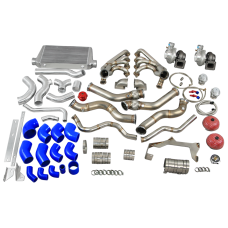 Twin Turbo Manifold Header Intercooler Kit for 67-69 Chevrolet Camaro LS1 Engine